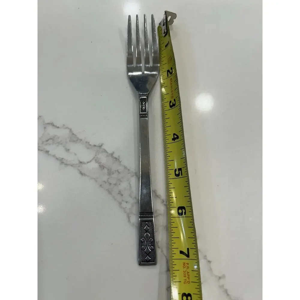 Vtg INTERPUR CORTINA Salad Fork 7” STAINLESS 18/10 FLATWARE MCM JAPAN‎